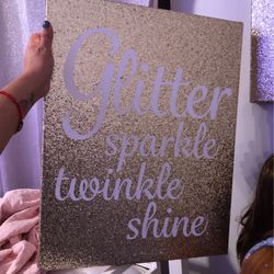 Gold Glitter Signs