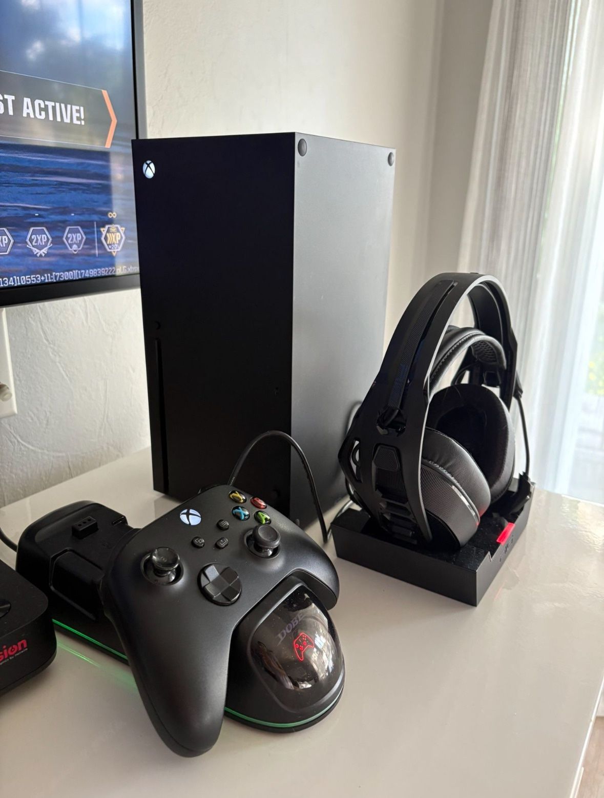 Xbox Series X w/ Rig 800 Pro Headset And Charging Stand