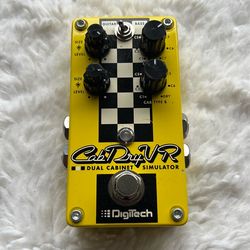 The item shown is a DigiTech CabDryVR Dual Cabinet Simulator pedal
