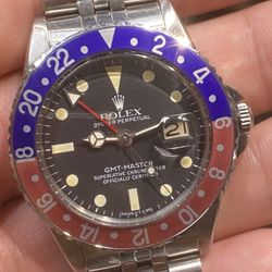 Rolex Gmt Vintage Circa 1948 Box Pointed Crown Gaurds Papers Buy Sale Trade Omega Patek Richard Gold Silver 24k 14k 10k Art