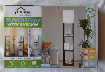Brand new! Floor lamp w/ 3 shelves