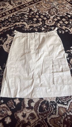 Khaki cargo skirt