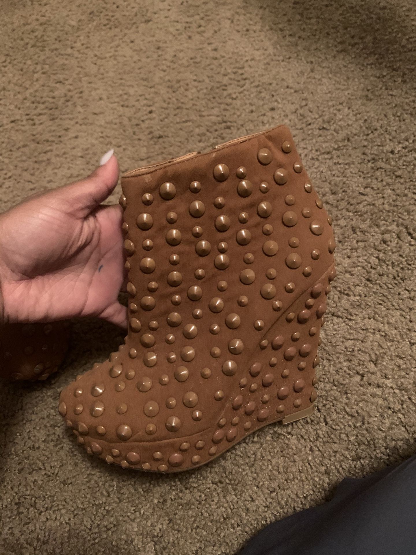 Brown winter heels/boots