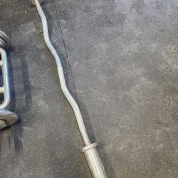EZ Curl Bar Olympic Gym Size $30 Firm