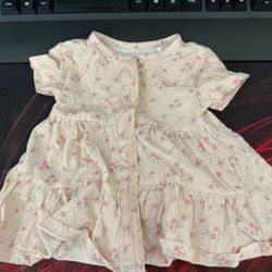 Ditsy Floral Button Up Infant Dress 