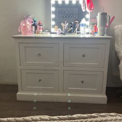 white dresser