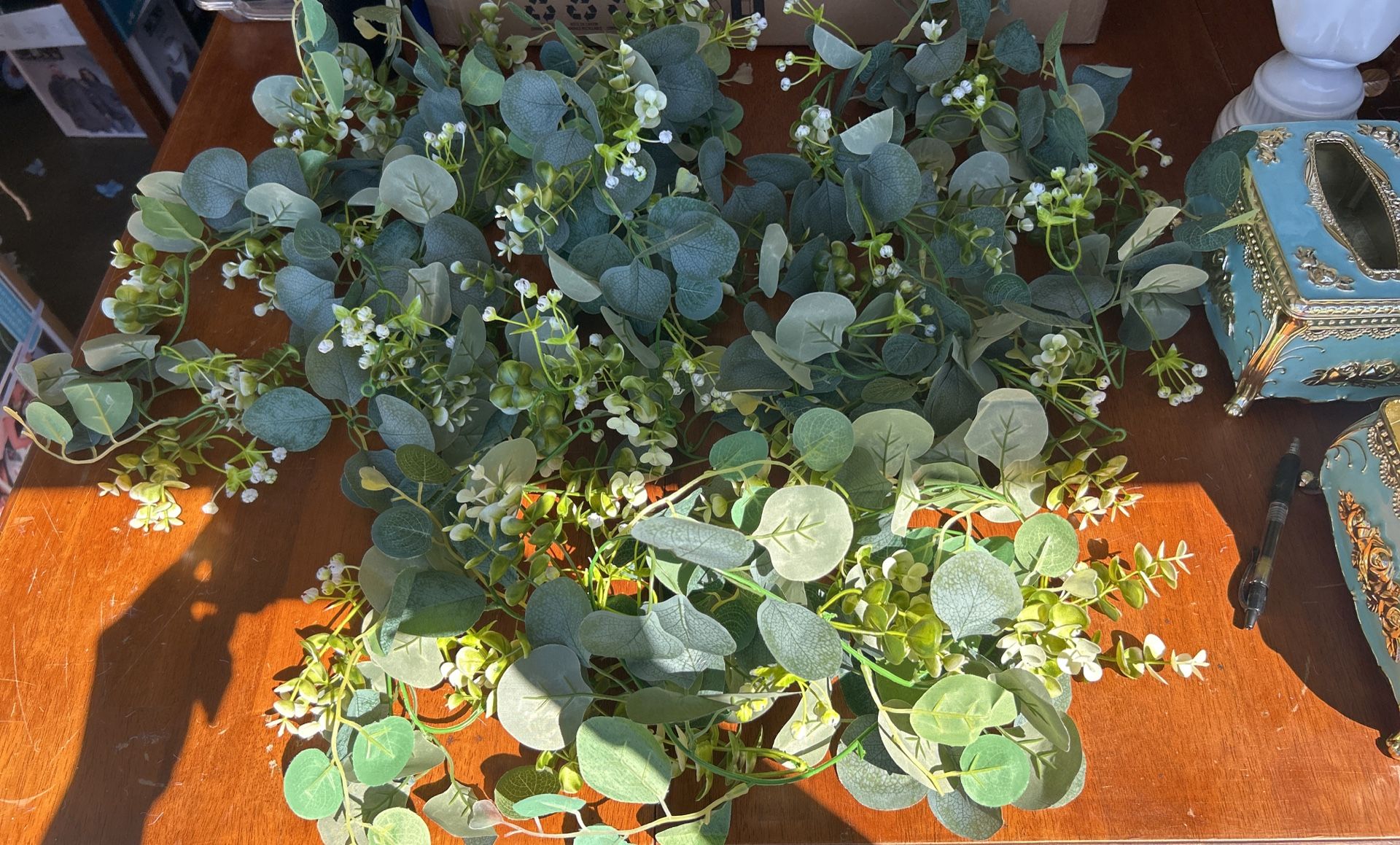 6ft Artificial Floral Eucalyptus Vines