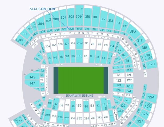 2 Seattle Seahawks Vs Jacksonville Jaguars, 40 Yard Line, Aisle Seat!!