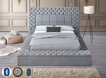 Queen Storage Bed w/ Bluetooth Speaker & USB (New in box)