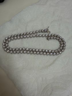 14k tennis chain natural 15 carats