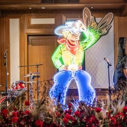 Huge Animated Cowboy Neon Sign