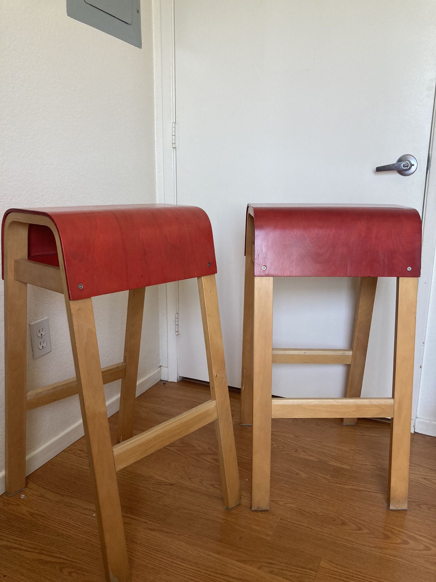 Vintage IKEA Salve Wood Bar Stools