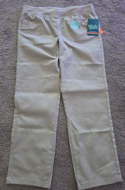 Girls size 10 plus uniform khaki pants
