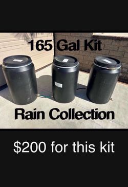 55 Gal Plastic Rain Collecting System 110-165-220-275 Gallons Available Located In Diamond Bar