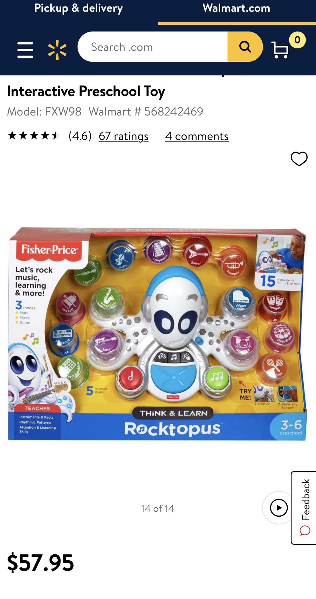Roctopus Learning And Musical Toys New
