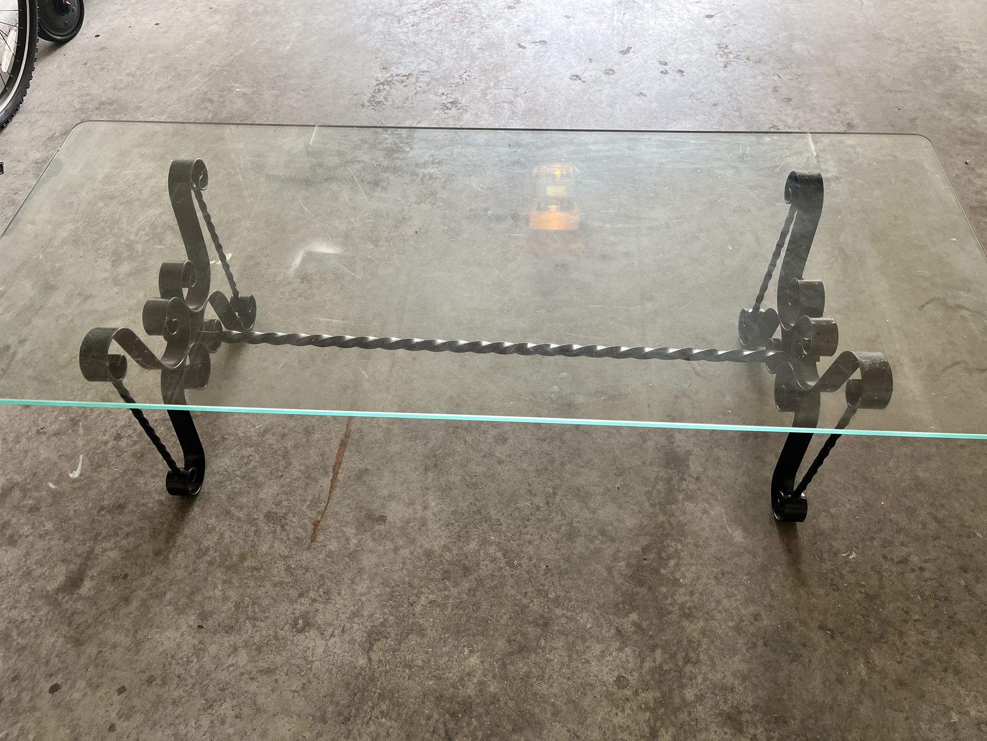 glass center table