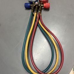 Refrigeration HVAC Manifold Gauge Set – 3 Hoses