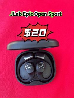 ❤️$20❤️ JLab Epic Open Sport True Wireless Earbuds- Black Original price was $99.99  Pick up is in the East Los Angeles 90032 El Sereno Neighborhood. 