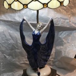Att Nouveau Antique Lamp 