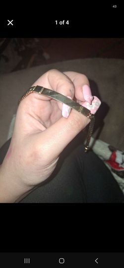 12kt gf tag bracelet