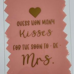 Acrylic Bridal Shower Signs