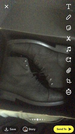 Thursday Boots Mens Captain Size 8 (Matte Black)