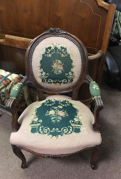 Antique Needlepoint Chair