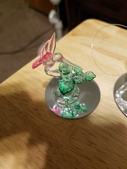 Small clear crystal glass figurines for sale