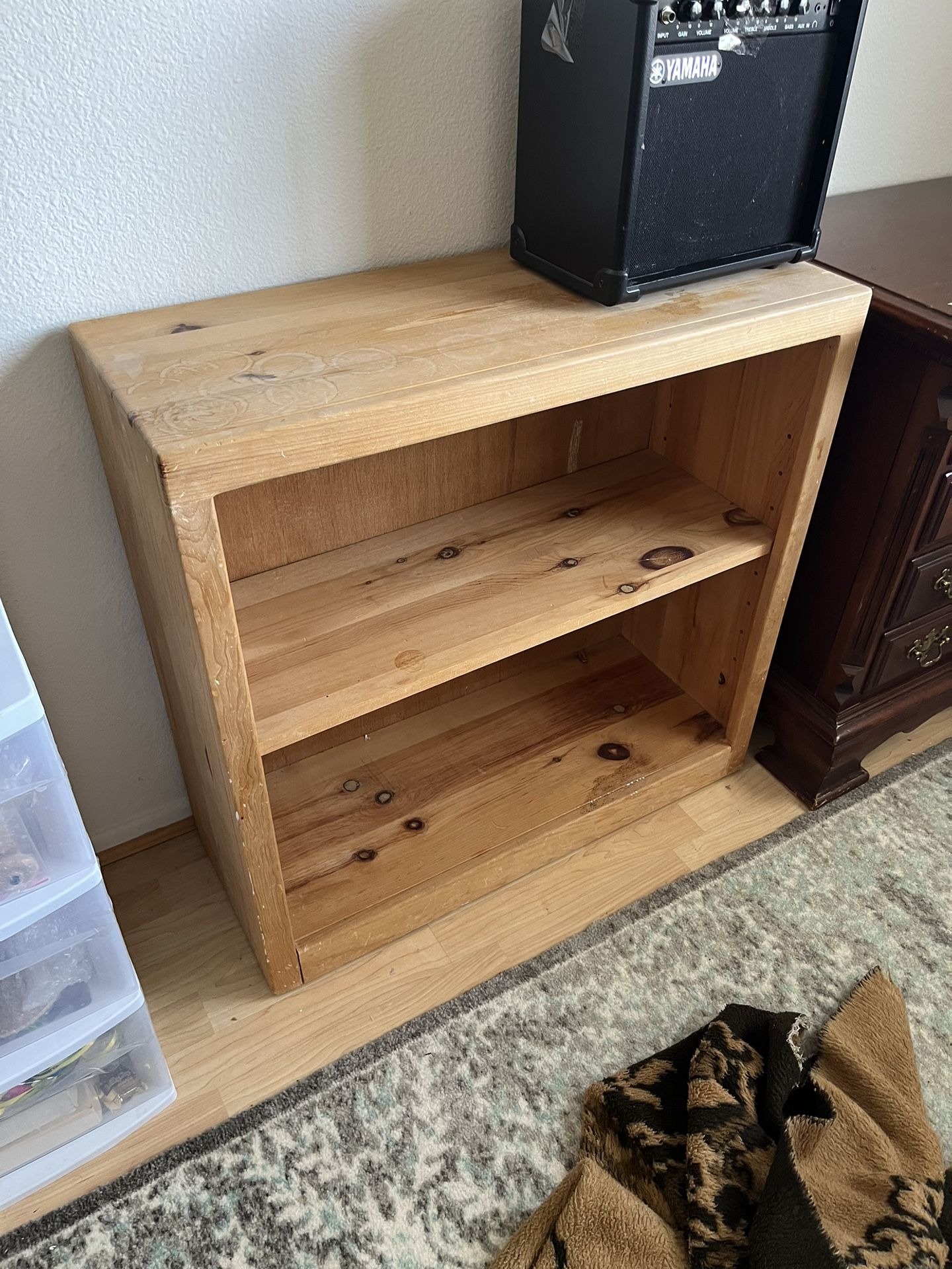 Sold Oak Bookcase-shelves