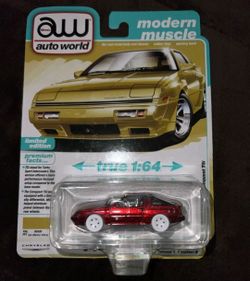 Auto World Modern Muscle Ultra Red Chase  1988 Chrysler Conquest TSi NEW