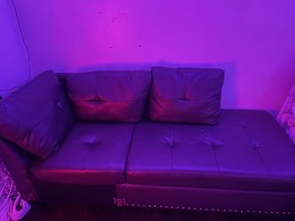 Sofas Brown Leather For Sale $250