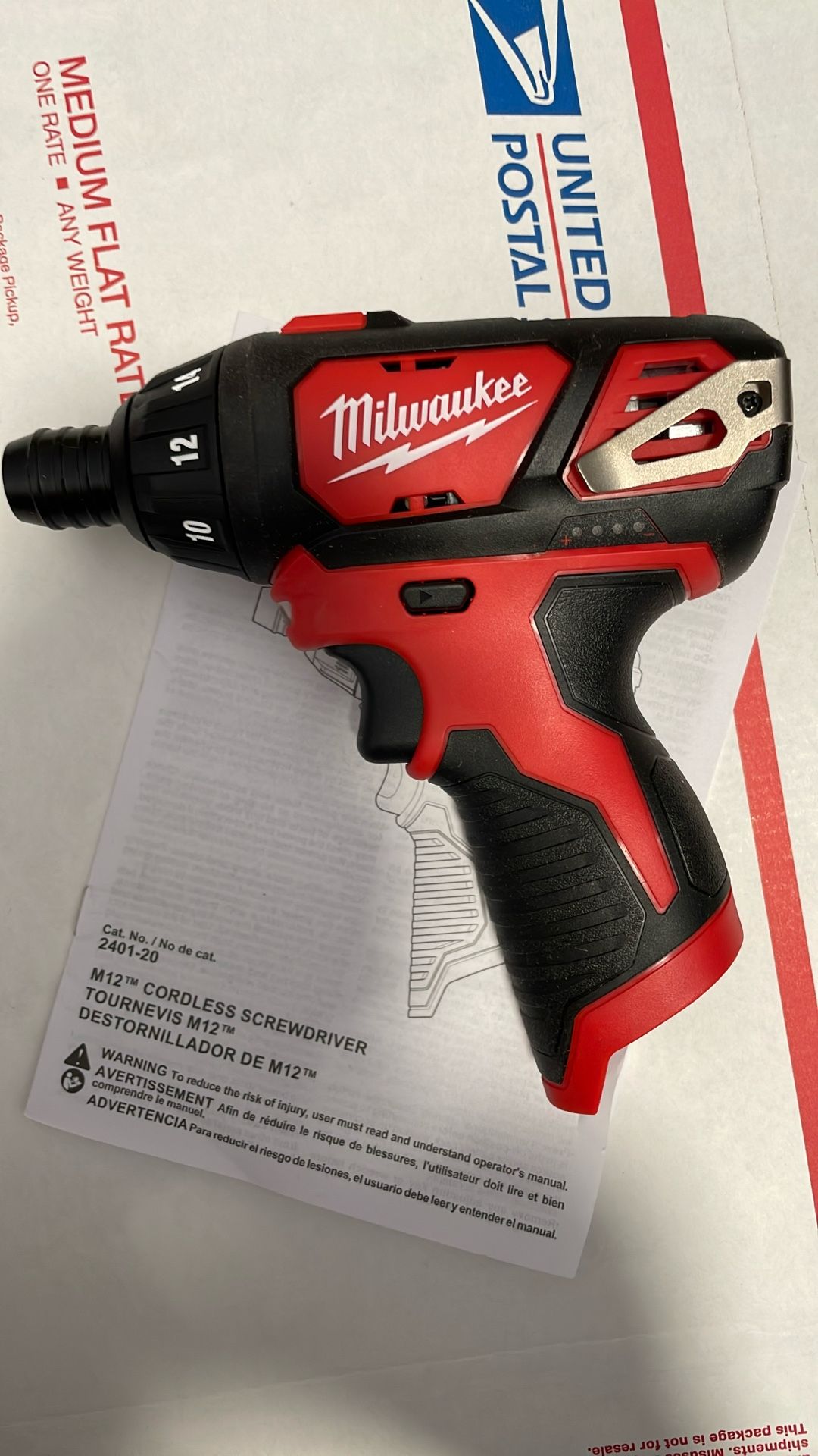 Milwaukee M12 Cordless screwdriver 35.00