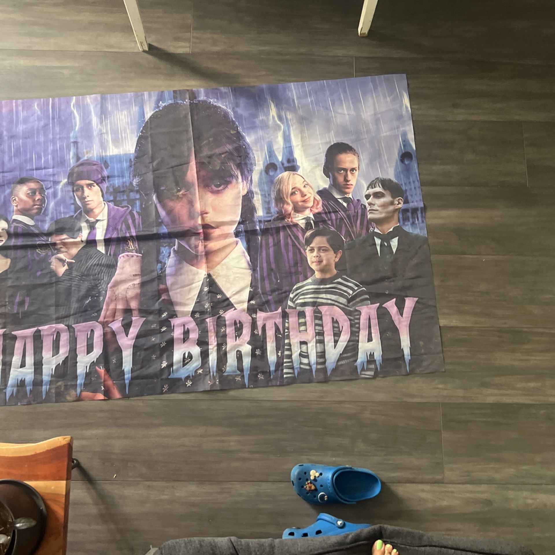 Wednesday party banner
