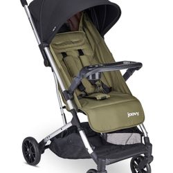 Joovy Kooper Lightweight Baby Stroller Featuring Removable, Swing-Open Tray, Big Wheels, Reclining Seat with Footrest, Extra-Large Retractable Canopy,