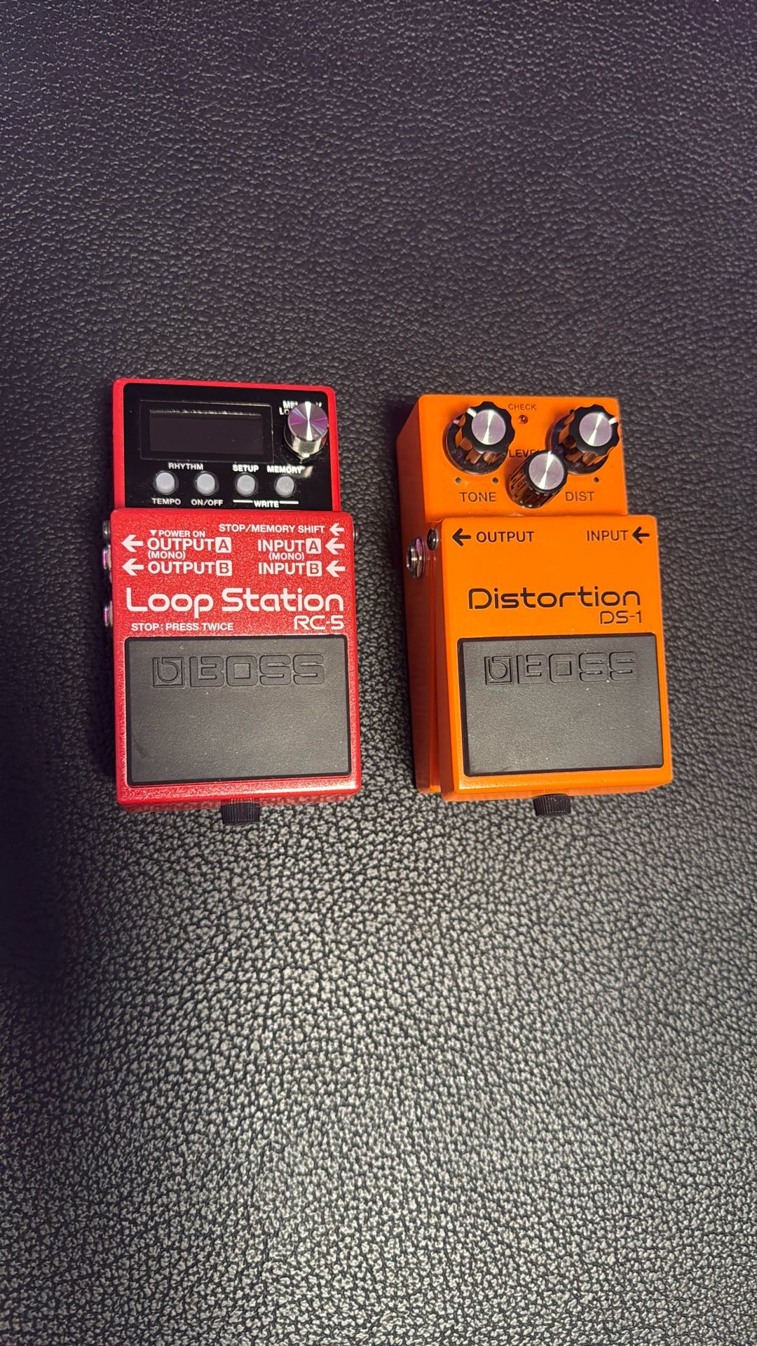 Boss Loop station RC-5 and Distortion DS-1 Guitar pedals