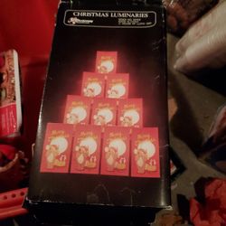 3 Boxes Of Christmas Sacks For Candles