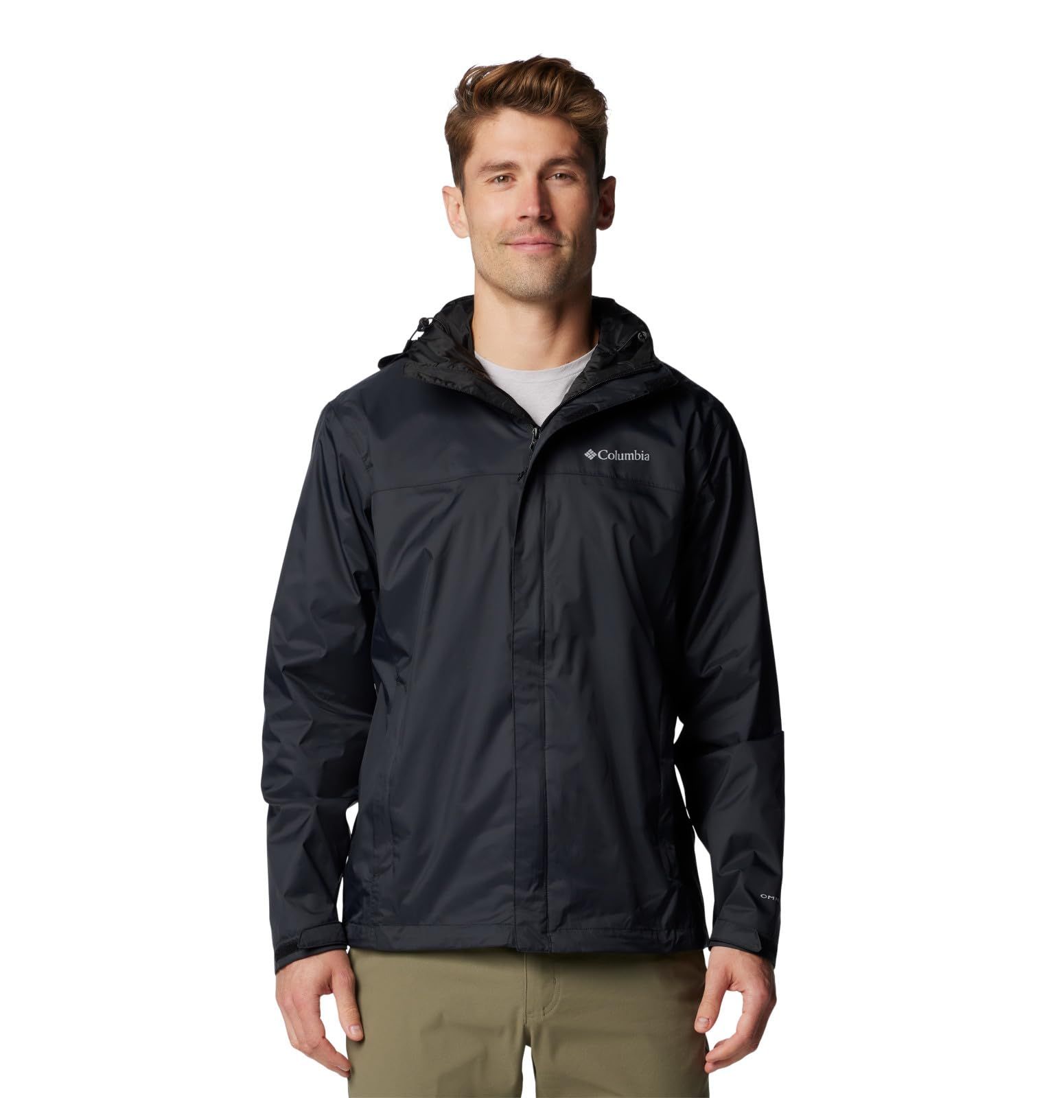 Columbia Men's Watertight II Waterproof Rain Jacket Black sz Small *NEW*