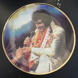 Elvis Presley Collecruble Gold Rim Plate - Loving You No. 8