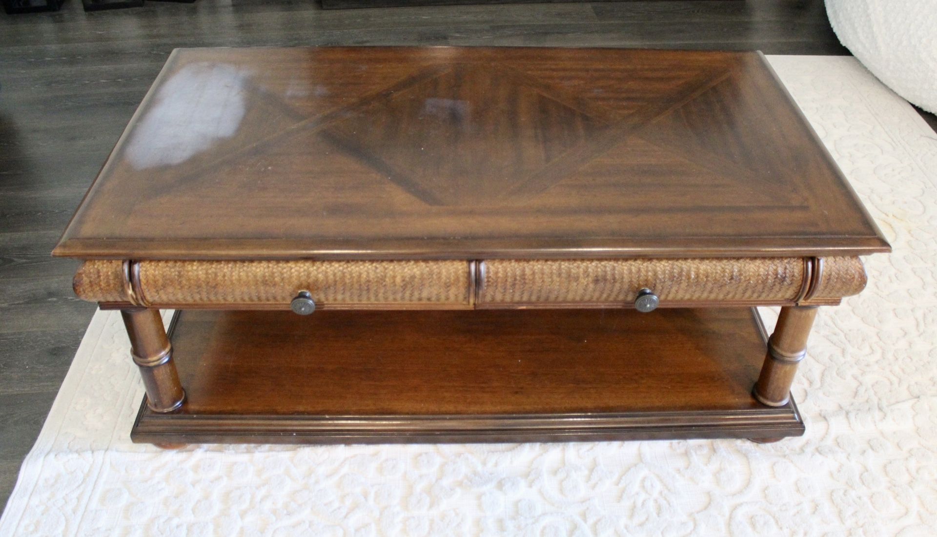 Bamboo Rattan Coffee Table