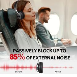 New Headphones Wired Over Ear, Corded Stereo Headsets with Microphone Volume Control for Adults Teens Kids 3.5mm for Cellphones, Tablets, Laptop, Chro