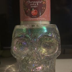 Skeleton Globe Candle Holder