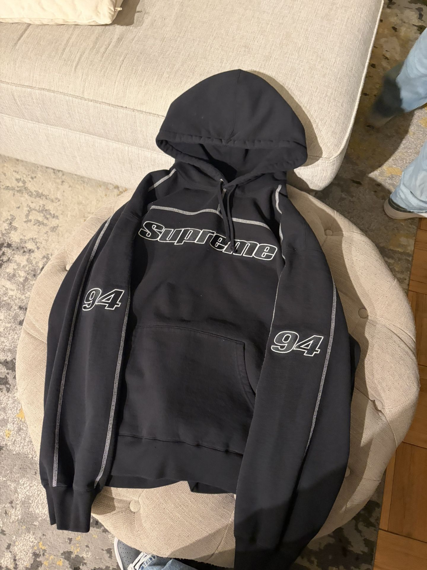 Supreme Overlock Hooded Sweater