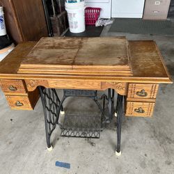 Sewing Machine Cabinet Antique