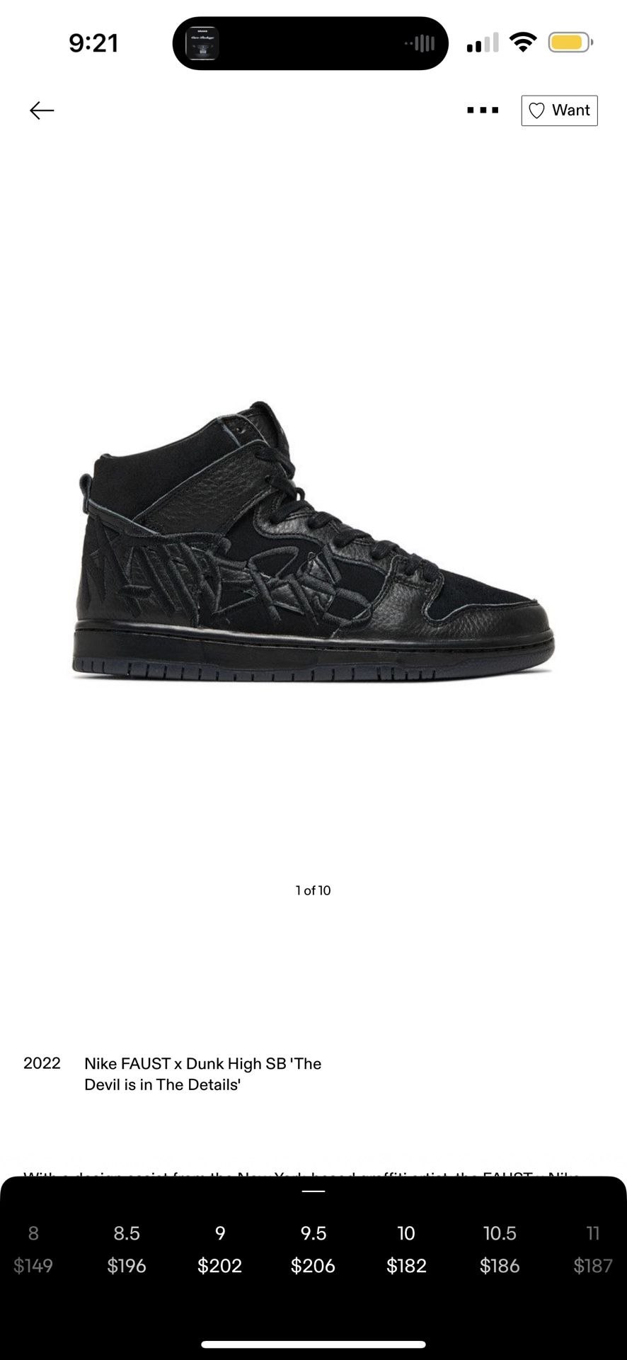 Nike Sb Faust Size 9.5