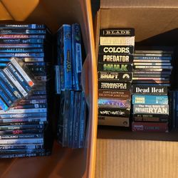 Media lot bundle vhs cd dvd cassettes vintage