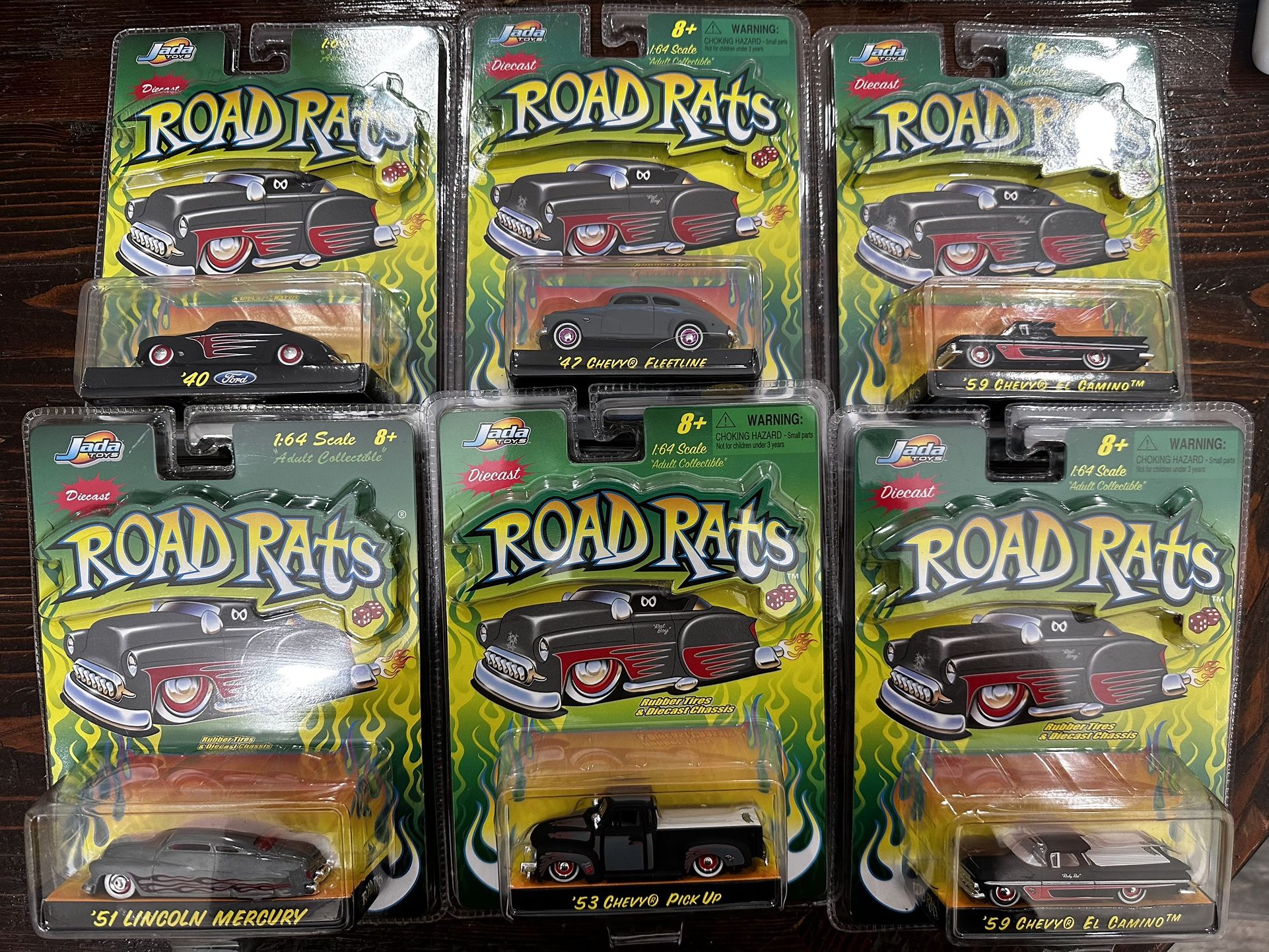 Road Rats Jada Toys, Pack Of 6 Cars for Sale in Fullerton, CA