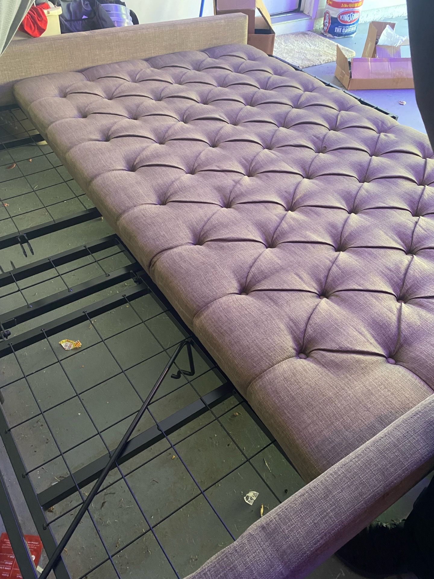 King size mechanical bed frame