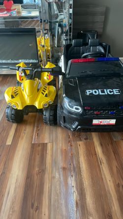 Car and police car