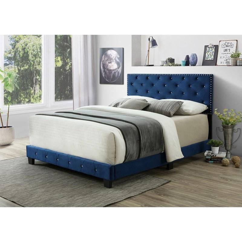 $299/Brand New Queen Size Blue Bed Frame With New Mattress/Fast Delivery
