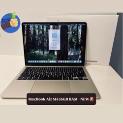 2025 MacBook Air M4 16GB RAM Laptop - New🚨